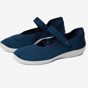 Archopedico NIB Navy Sisley Comfort Mary Jane Flats Size EU 40/US 9